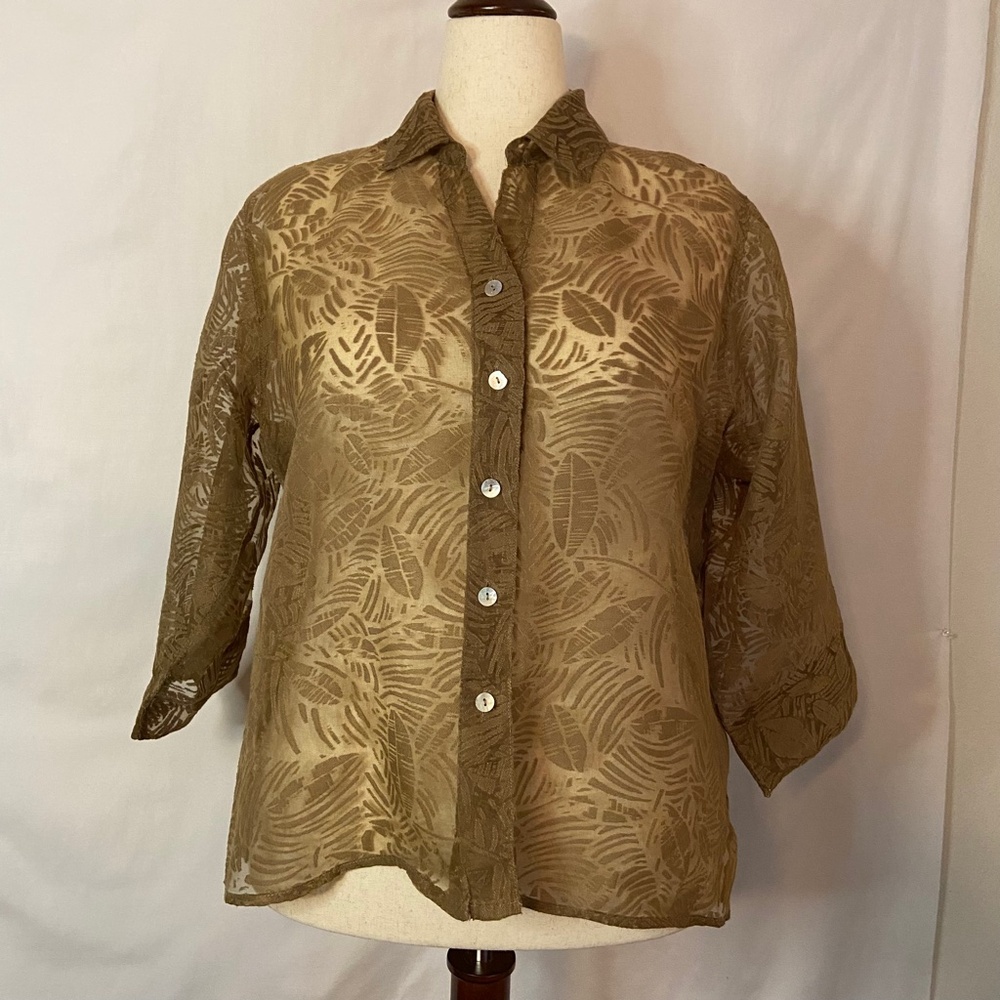 Coldwater Creek Lightweight Shirt Size XL